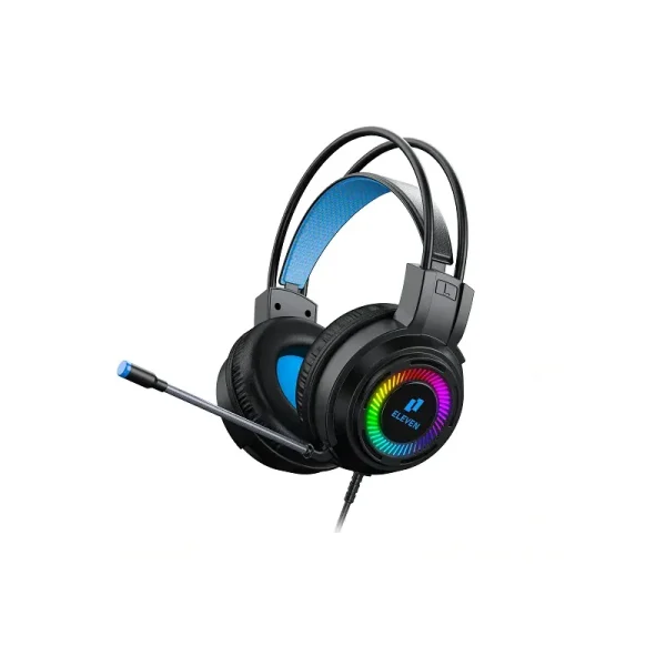 هدست گیمینگ RGB ایلون(Eleven) مدل GH40 دو فیش